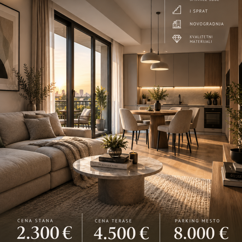 ZVEZDARA • CVETANOVA ĆUPRIJA | NOVOGRADNJA | 62 m² + TERASA 3 m2