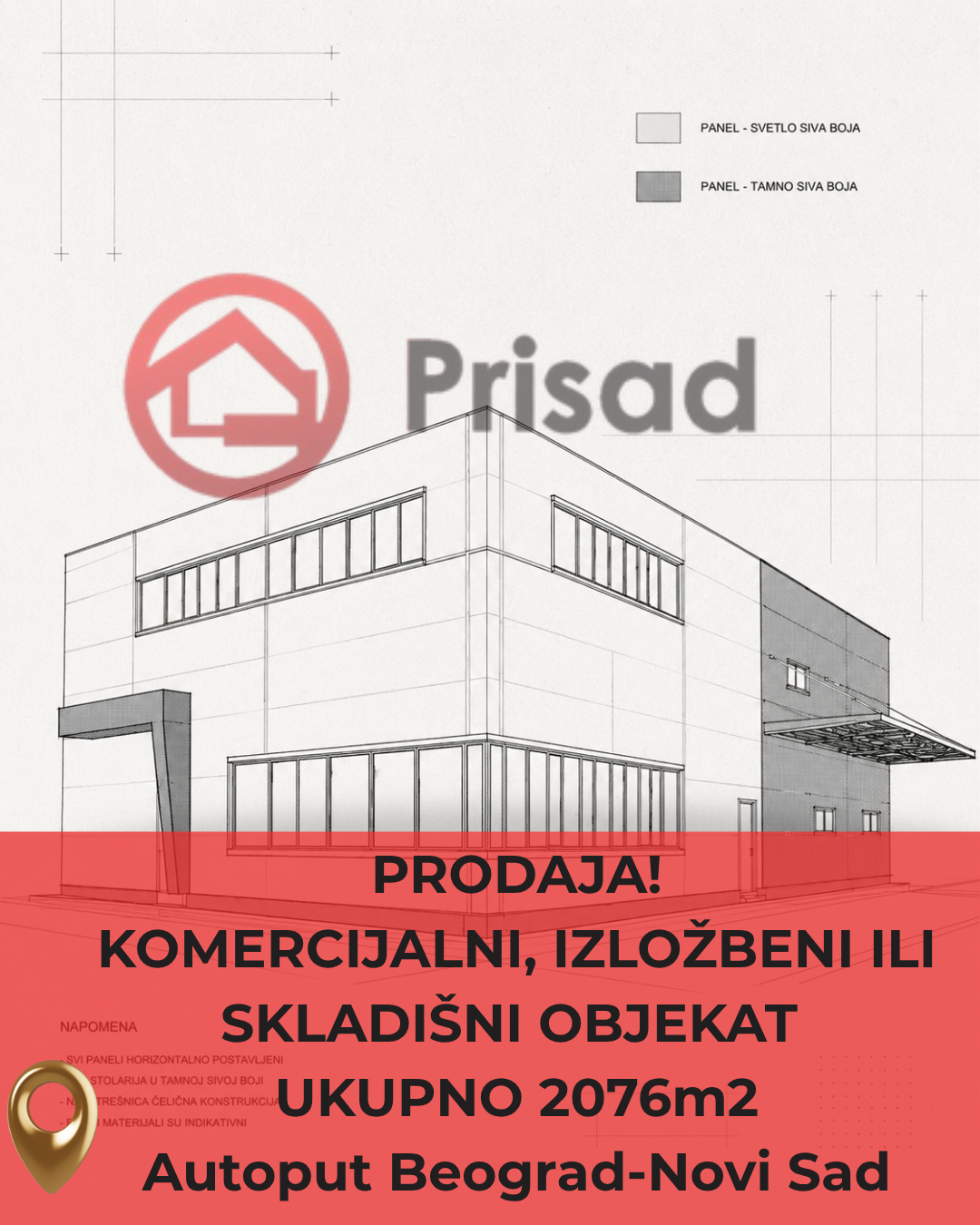 1 Premium poslovni kompleks od 2.076 m² – Autoput za Novi Sad | Idealan za logistiku, veleprodaju i proizvodnju